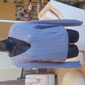 Ralph Lauren Slate Blue V Neck Sweater